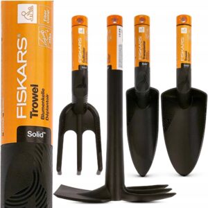 Fiskars Łopatka Ogrodowa Grabki Motyczka Pazurki Zestaw