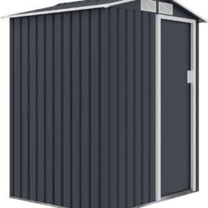 Grindi Domek Ogrodowy Metalowy 150X130X186 Tilia Szary 960228