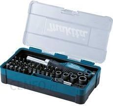 Makita Zestaw akcesoriów (Bity, nasadki, grzechotka) 47szt $ (B-36170)
