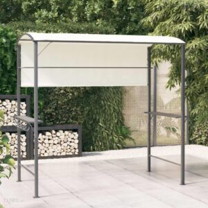 Vidaxl Altanka Z DaszkieM 220X110X200 Cm Kremowa