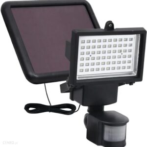 Vidaxl Ogrodowy Reflektor Solarny Led Z Czujnikiem, Czarny