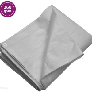 Vidaxl Plandeka 260 G/M² 8X8 M Szara Hdpe